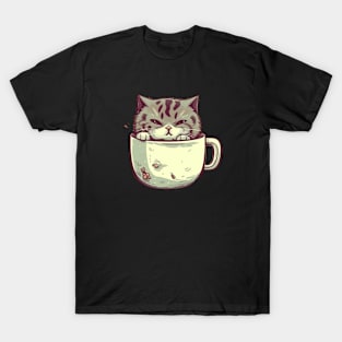 Kawaii Cat Lover, Cat inside Mug T-Shirt